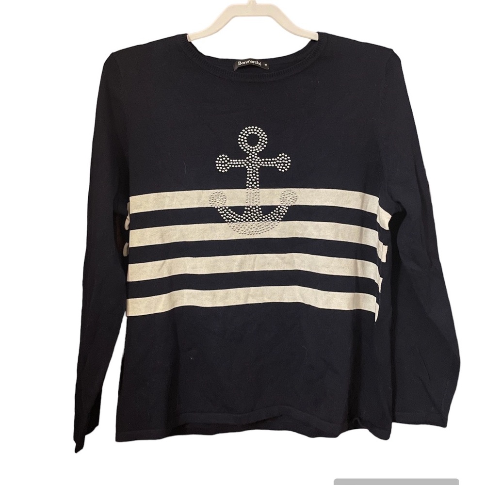 Bonmarche Nautial Print Sweater